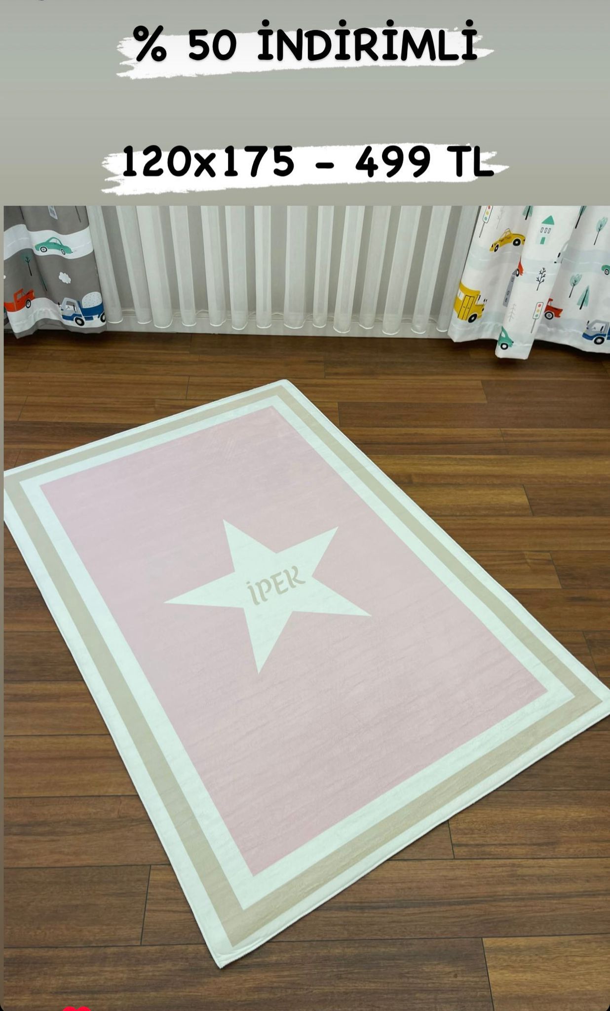 120x175 cm %50 İNDİRİMLİ ÇOCUK HALISI SON ÜRÜN